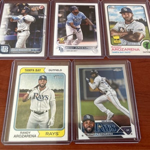 Five Randy Arozarena Trading Cards!