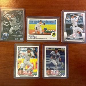 Five Oswald Peraza Trading Cards!
