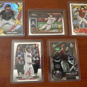 Five Corbin Carroll Trading Cards!