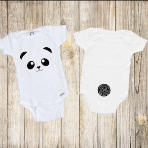 Panda Baby Onesie®, Baby Onesie®, Baby Shower Gift, Animal Onesie® image 1