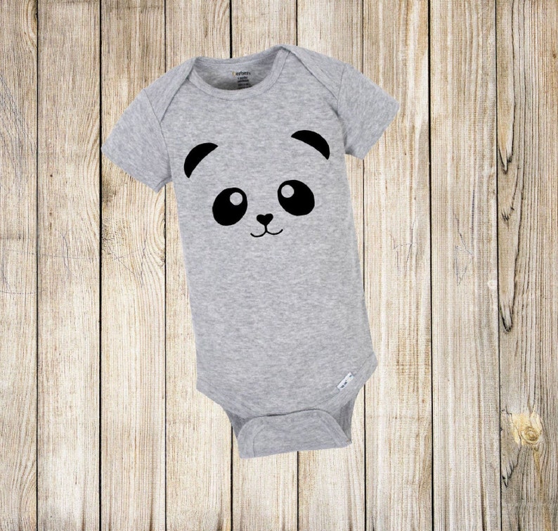Panda Baby Onesie®, Baby Onesie®, Baby Shower Gift, Animal Onesie® image 2
