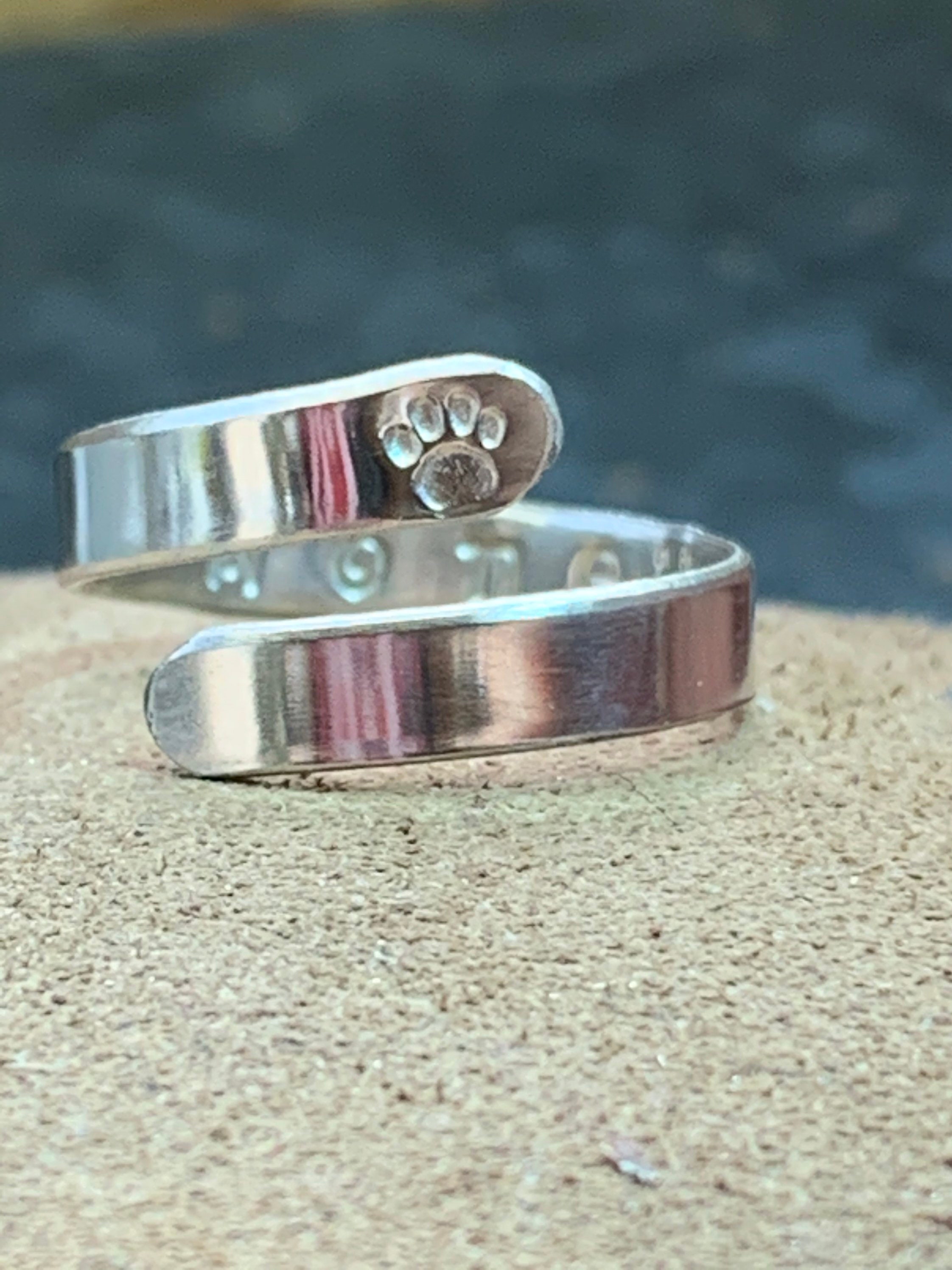 24+ Sterling Silver Paw Print Ring