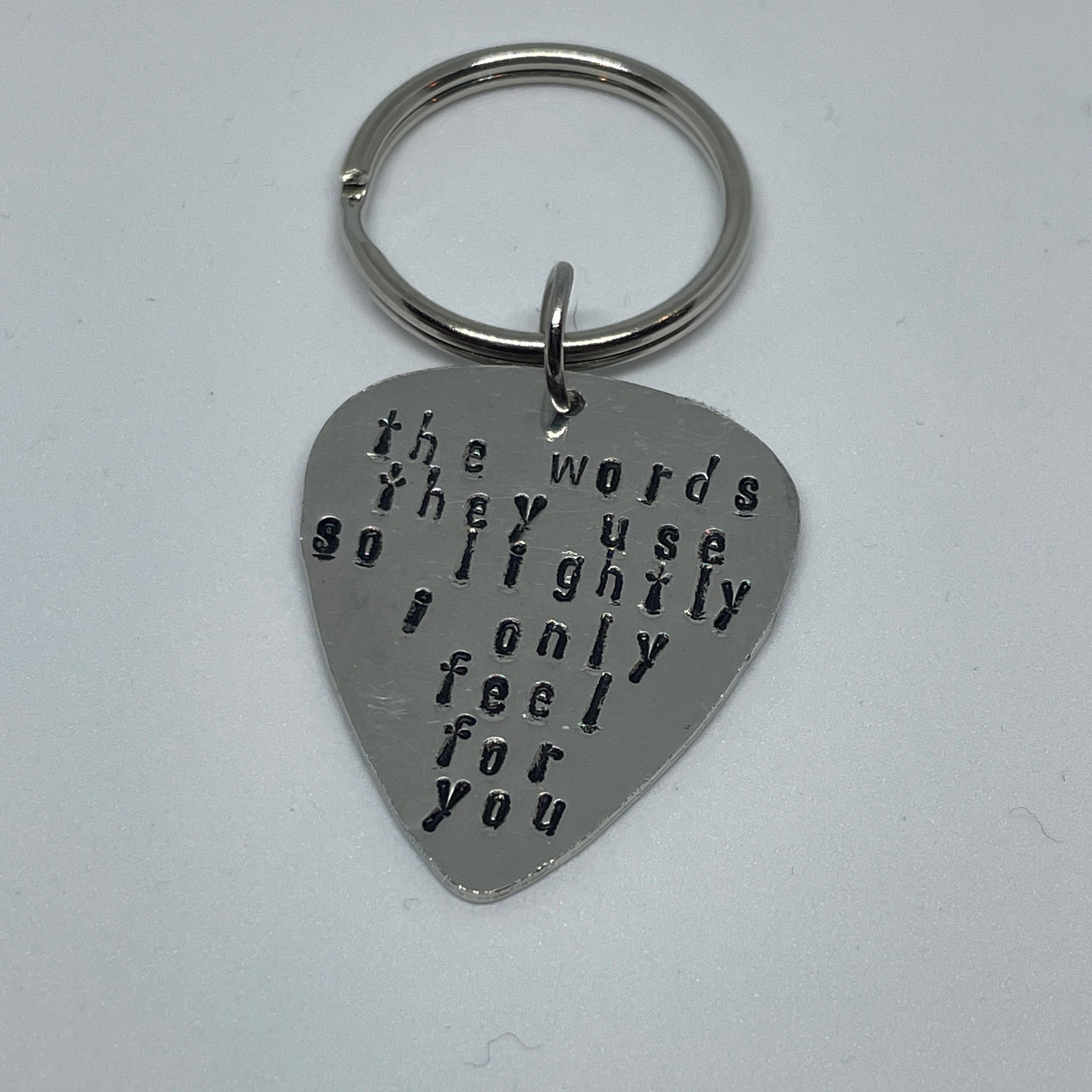 PERSONALIZED Custom Guitar Pick Keychain Etsy UK