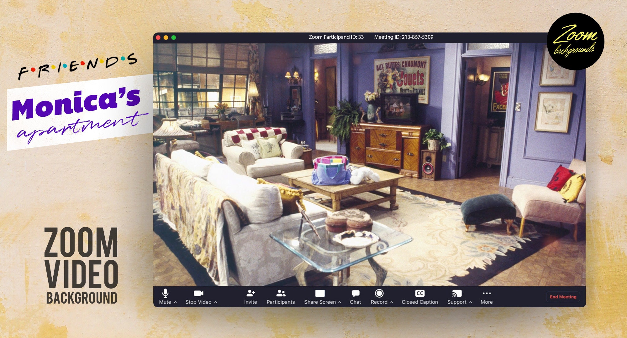 Friends Zoom Background, Best Zoom Backgrounds For Your Work From Home M... A background image