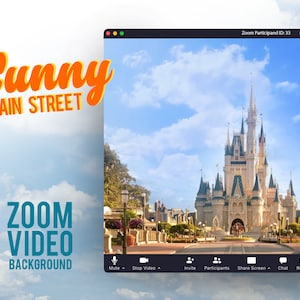Sunny Main Street USA Animated Zoom looping VIDEO background