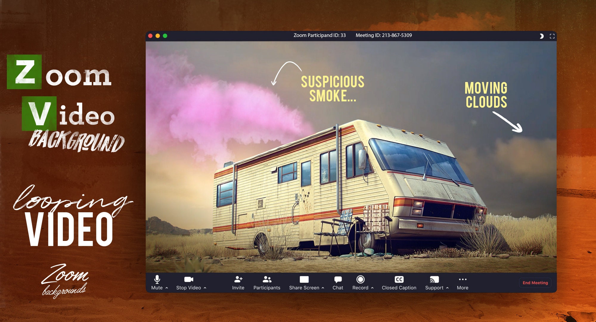 Breaking Bad ZOOM VIDEO background Etsy