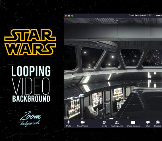 Star Wars Animated Zoom Looping Video Background Etsy India