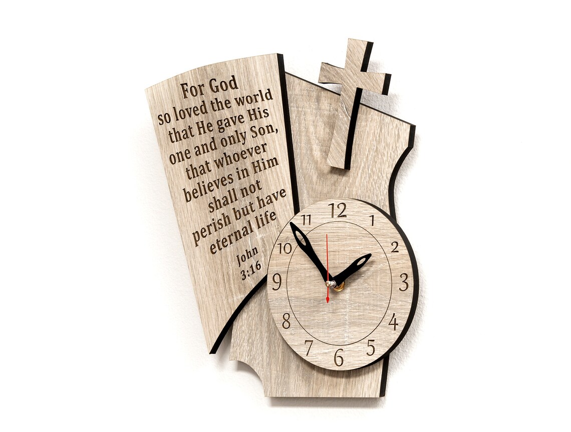 Christian Wall Clock II Etsy