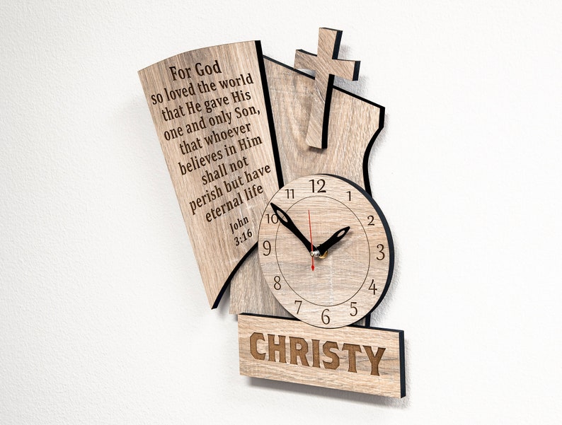 Christian Wall Clock II Etsy