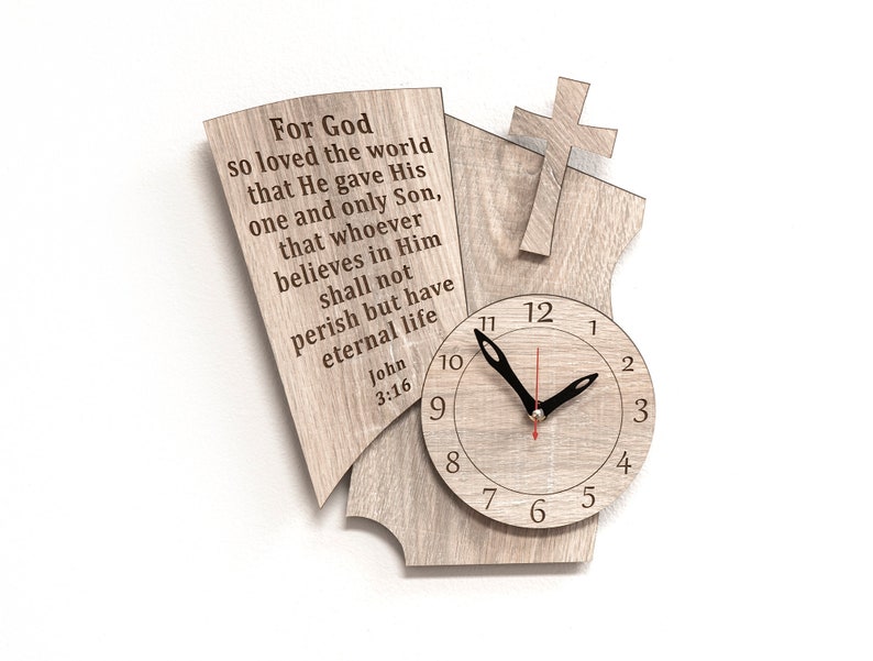 Christian Wall Clock II Etsy