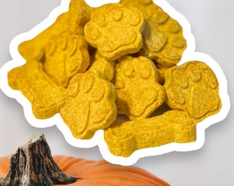 GRAIN FREE Pumpkin and Peanut Butter Dog Treats with Turmeric for happy joints!