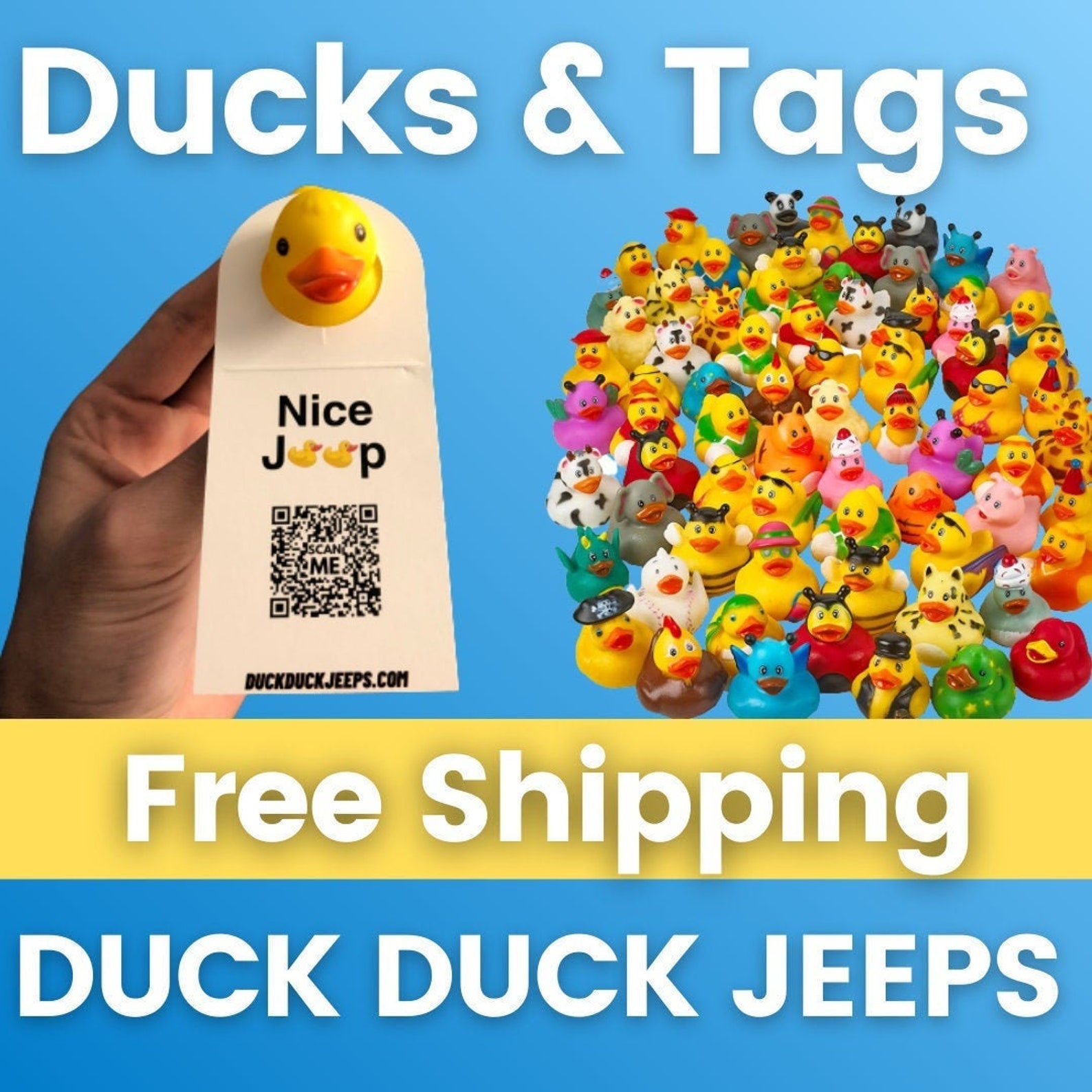 Jeep Rubber Ducks with Tags For Ducking Jeeps Etsy