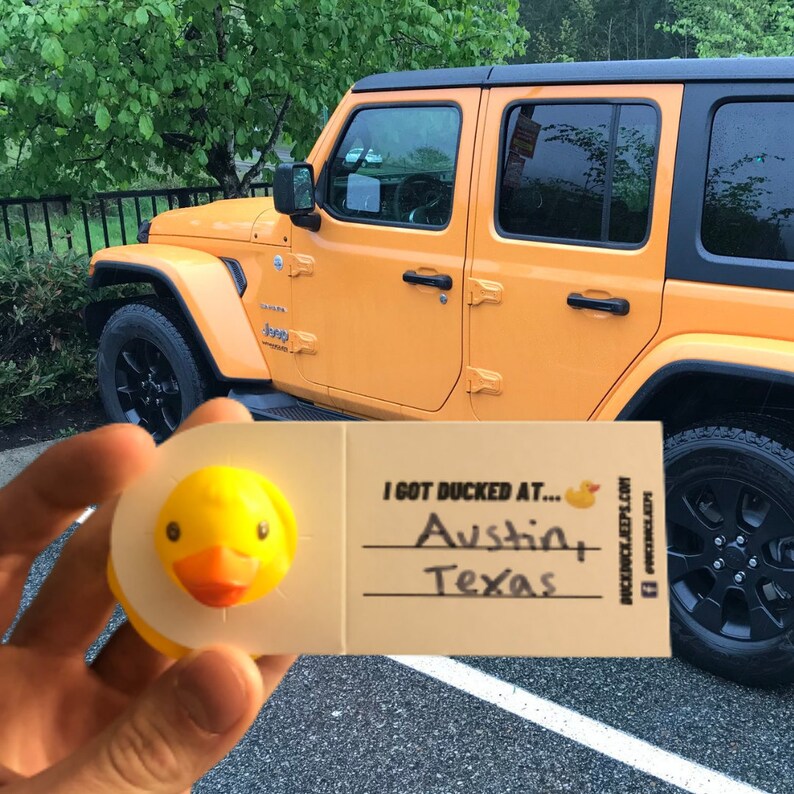 Jeep Rubber Ducks with Tags For Ducking Jeeps Etsy
