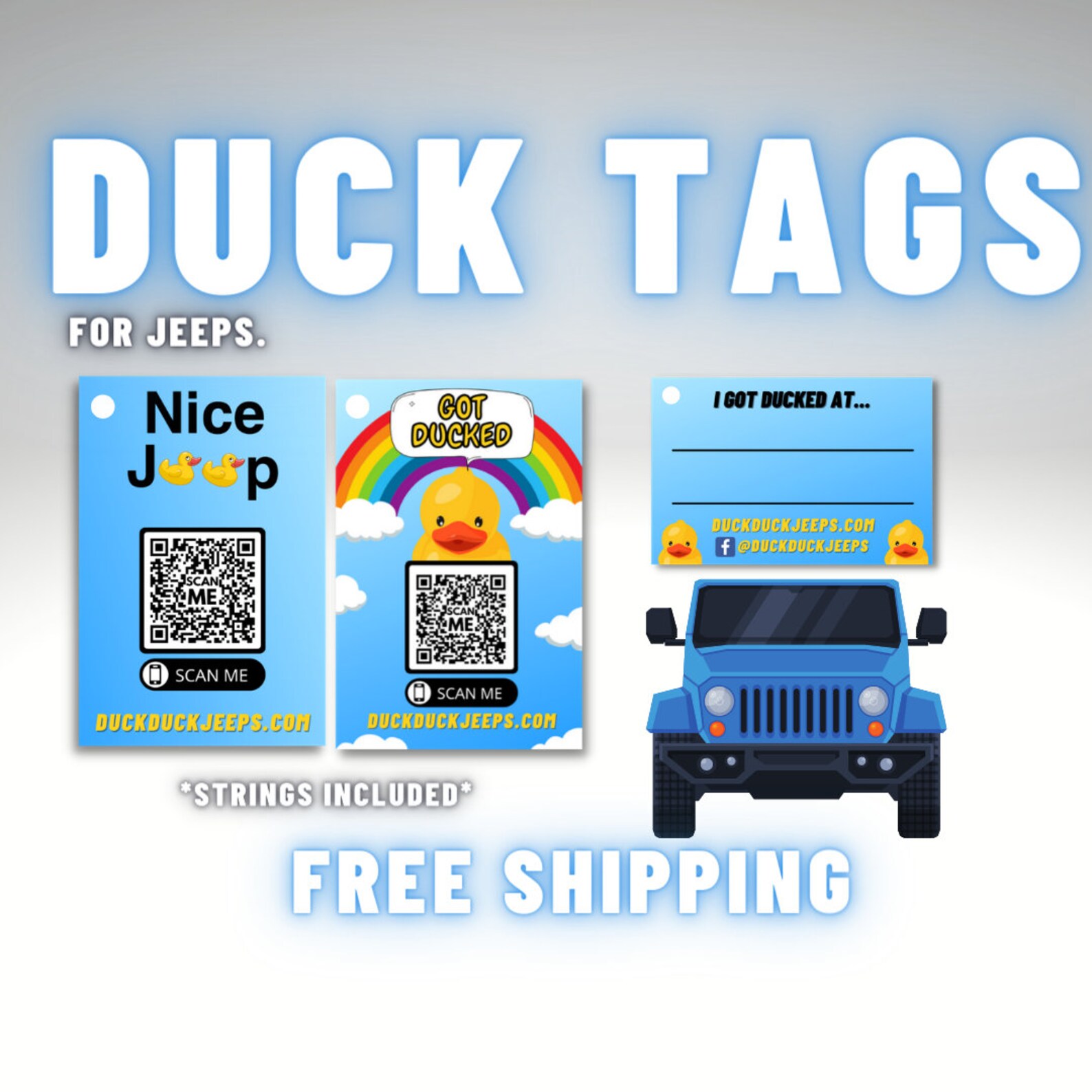 Jeep Duck Tags Ducking Tags for Jeeps Etsy