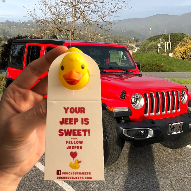 Jeep Rubber Ducks with Tags For Ducking Jeeps Etsy
