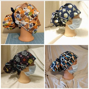 Star wars scrub cap multiple prints nurse's cap, surgery cap with or without buttons  Riding cap, welding cap, chef cap 3 day priority ship