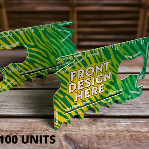 1 Sided x 100 units Custom Wallet Ninja: 18-in-1 Multitool with Full Color Printing
