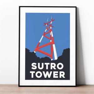 Sutro Tower | San Francisco Print | Local Art | Giclee Archival Matte Paper