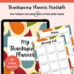 Thanksgiving Planner Printable Set