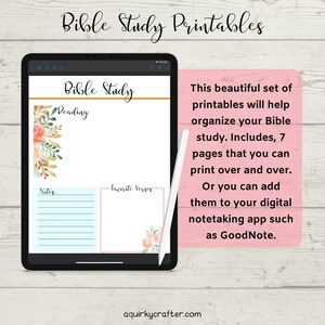 Bible Study Printables