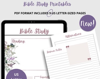 Bible Study Printables PDF