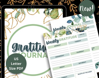 Gratitude Journal Second Edition Printable