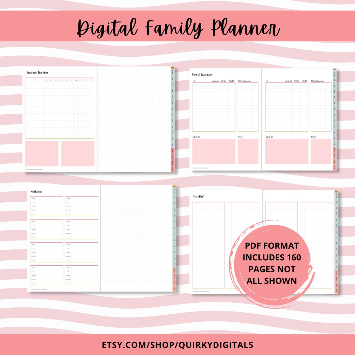 Ultimate Digital Family Planner Etsy.de