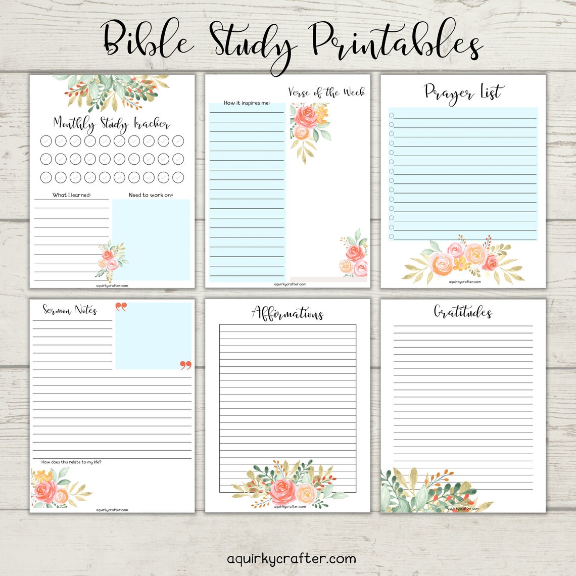 Bible Study Printables - Etsy