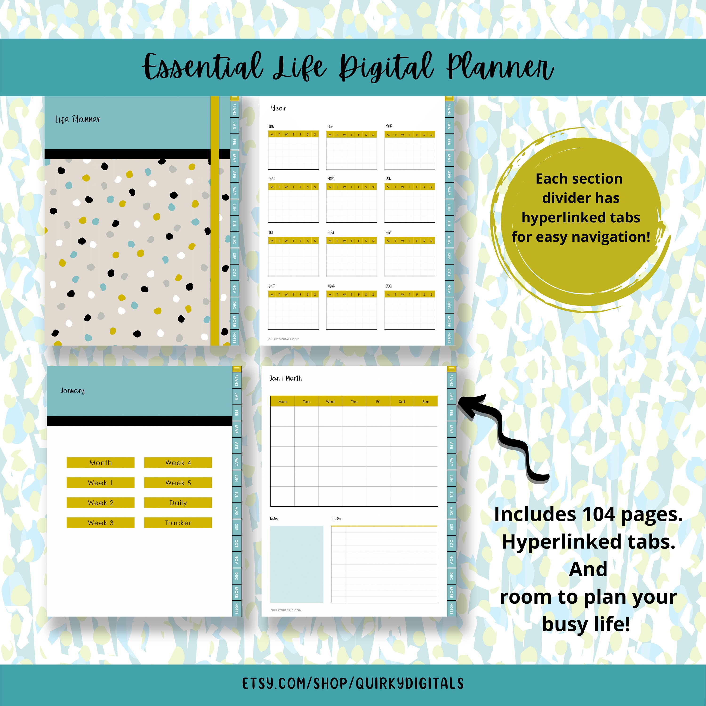 Essential Digital Life Planner Bundle - Etsy