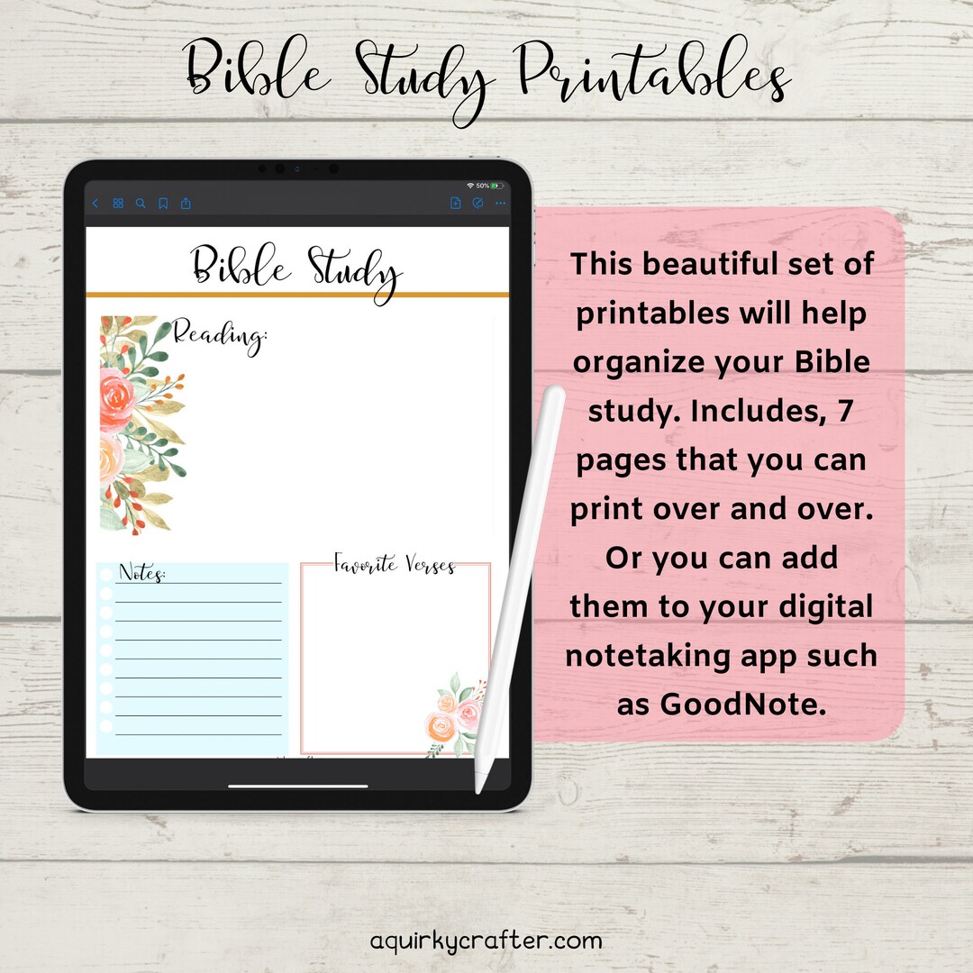 Bible Study Printables - Etsy
