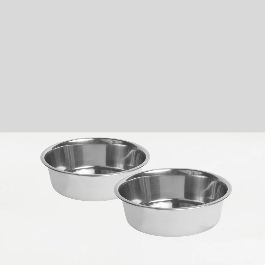 Top Dog Chews Large 2QT Slow Feed Stainless Steel Bowls
