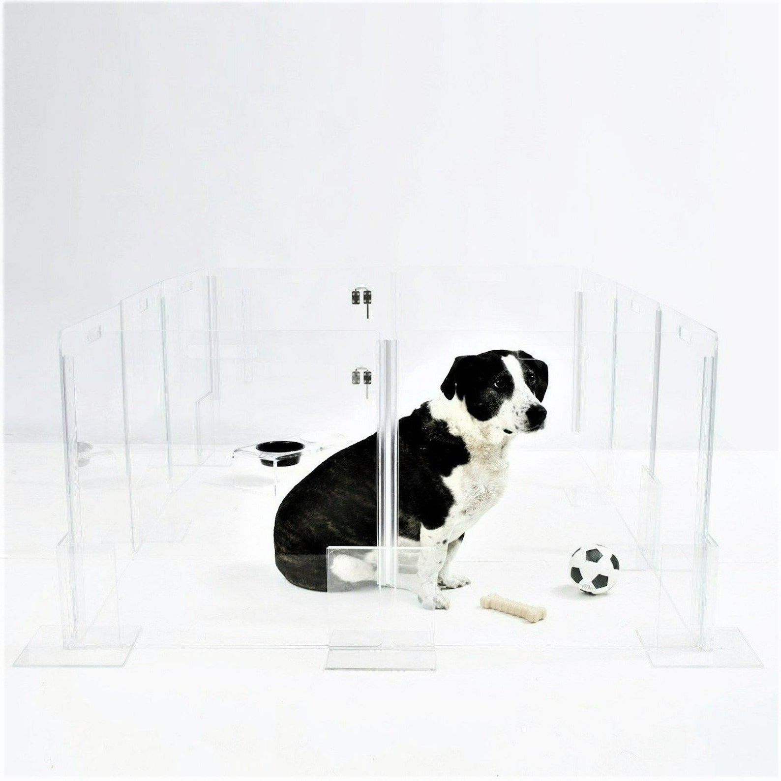 NEW Clear View Lucite Acrylic Modern Pet Dog Playpen Kennel Etsy