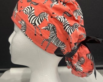 Ponytail Scrub Cap