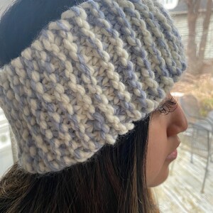 Hand knitted headband