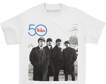 Beatles 50th Side Logo T-Shirt