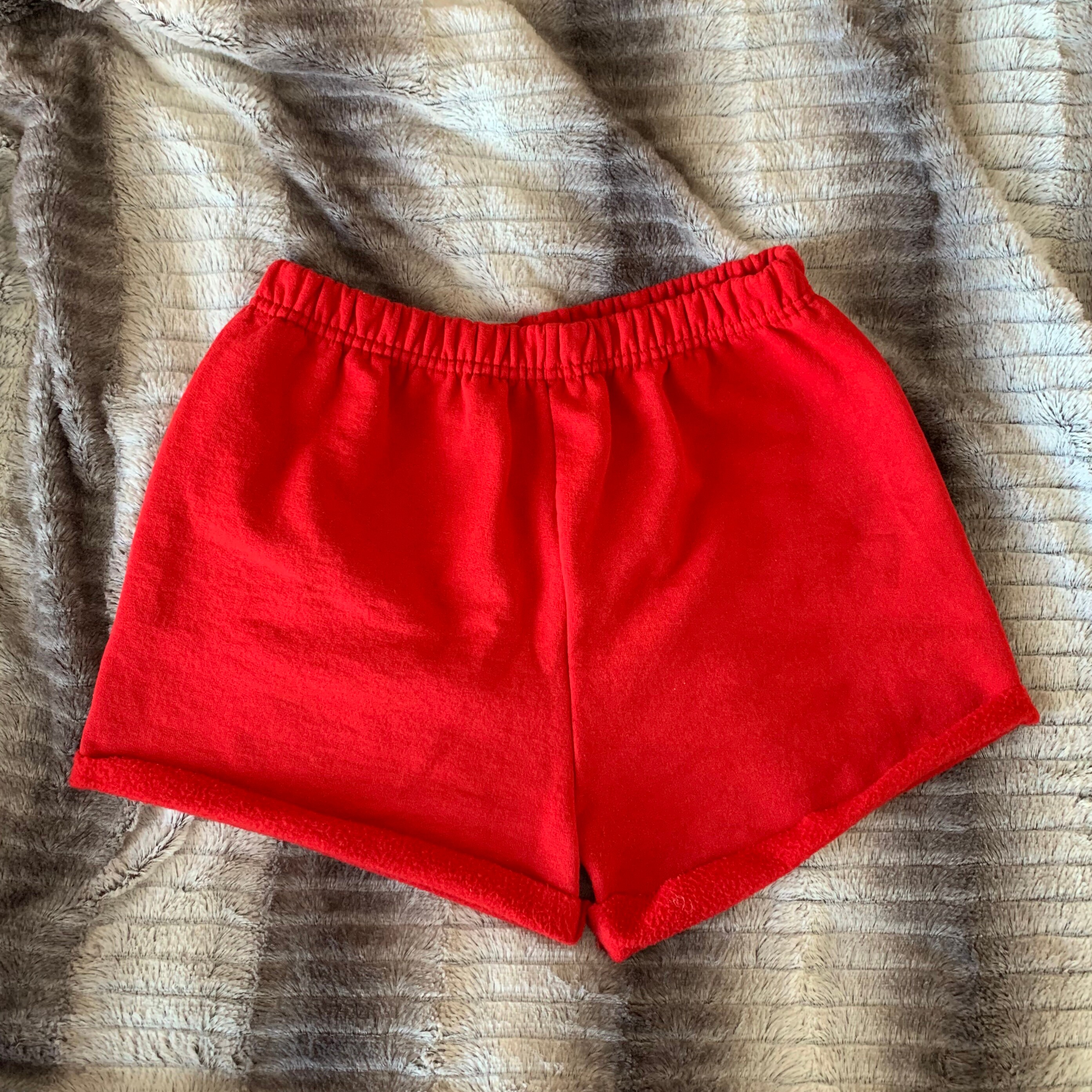 Red Sweat Shorts// Navy Sweat Shorts 