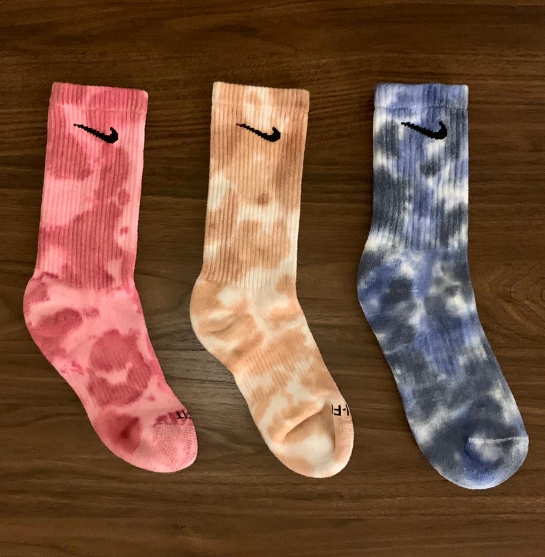 Tie Dye Nike Socks: Multiple Color Options Available | Etsy