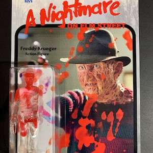Blood drip Freddy Krueger action figure.