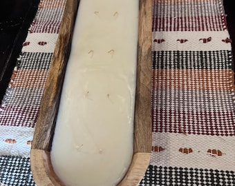 Handmade Dough Bowl Candles - Soy wax-Scented-Large