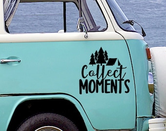 Collect Moments Camping Holiday Sticker Caravan Motorhome Car Vanlife