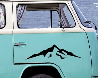 Mountains Sticker Car Motorhome Camper for Summiteers Vanlife