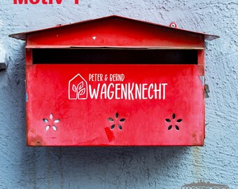Mailbox Sticker House Name House Number Personalized