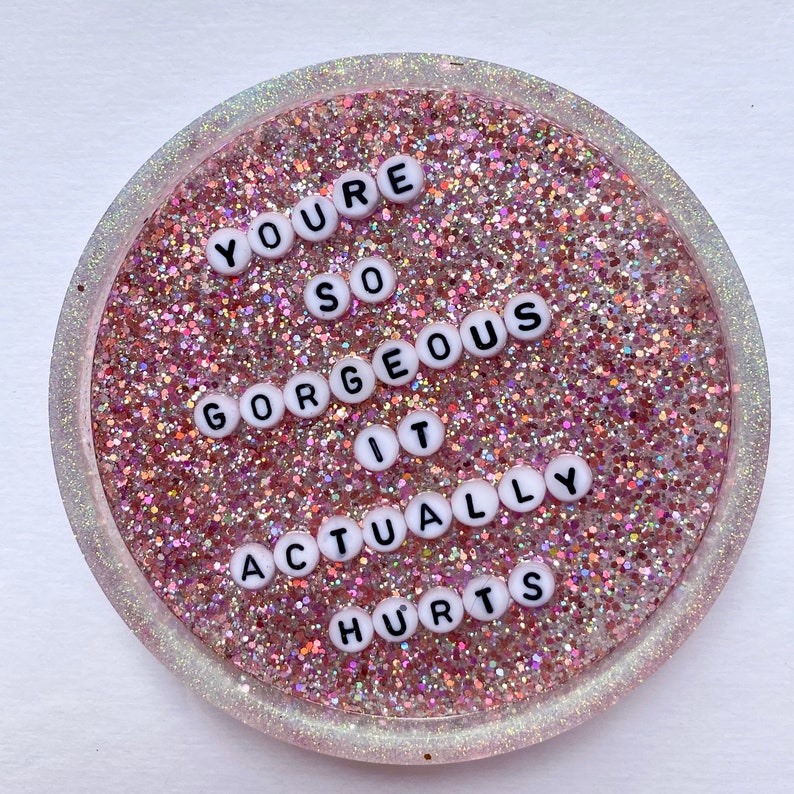 Set of 4 Taylor Swift Coasters with Lyrics from Etsy