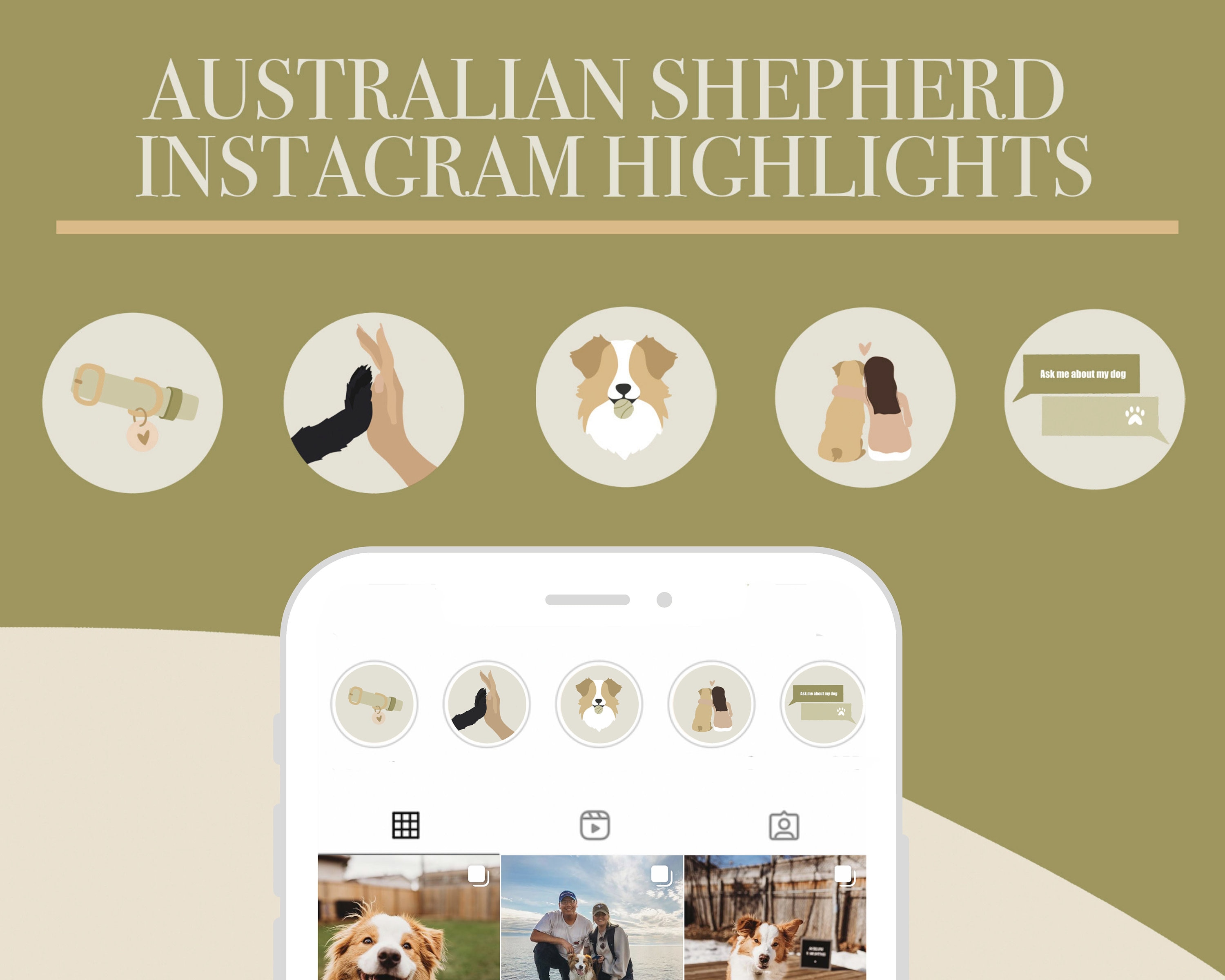 Hund Instagram Story Highlight Cover Instagram Australian Etsy