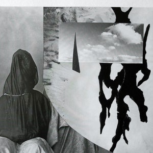 Collage unique en son genre, art original, collage découpé à la main