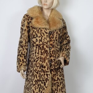 Leopard faux fur coat cheap australia
