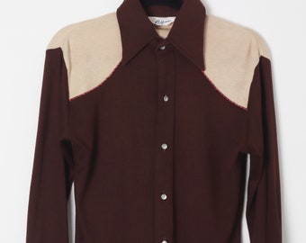 Size S 1970s Handsome Cowboy Body Shirt, California style, Collectors Item