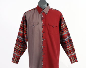 Size XL Panhandle Slim Vintage Western Shirt