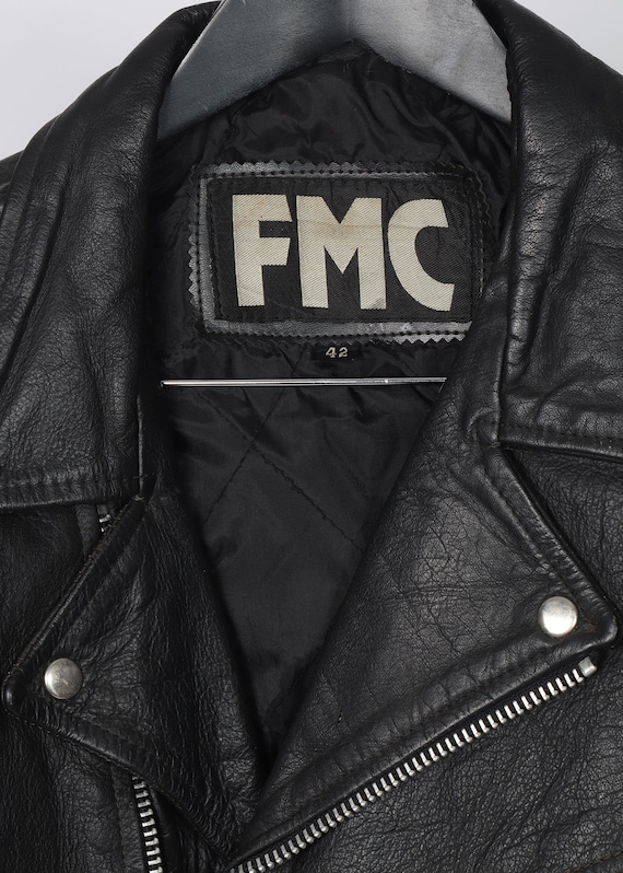 FMC Vintage Leather Motorcycle Jacket, L 42 - Etsy FMC Vintage Leather Motorcycle Jacket, L 42 - Etsy