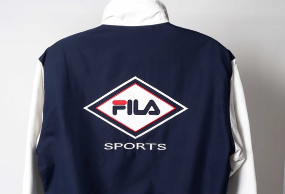 M-L Fila logo puffer jacket GoreTex